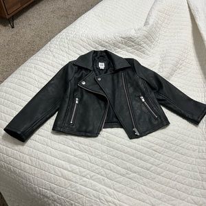 Gap Vegan Leather Little Girl Coat
